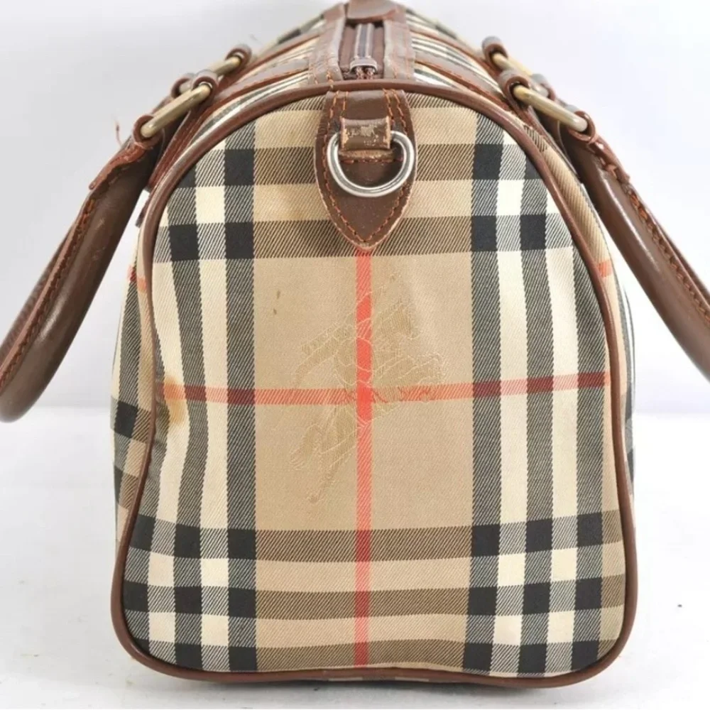 Burberry Nova Check Canvas Leather 2Way Shoulder Hand Bag Beige | Women’s | Used